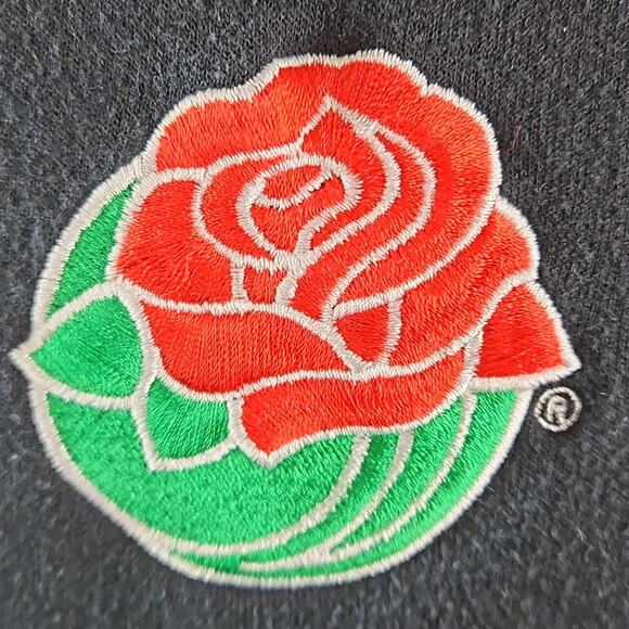 eXO Sports x Rose Bowl Vintage Embroidered Black Sweatshirt | Men's Small - Picture 14 of 16